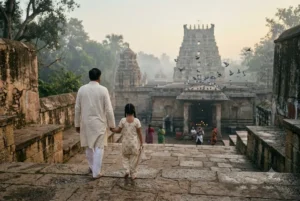 Temple Visit at Dawn