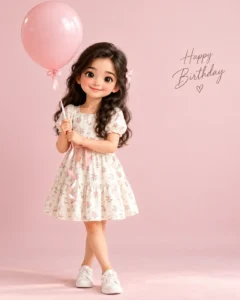 Minimal Modern Birthday Portrait