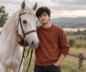 Horse and Countryside Portrait