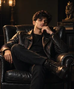 Leather Jacket Editorial Portrait