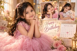 Birthday Calendar Collage Portrait