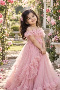 Off-Shoulder Gown Garden Portrait