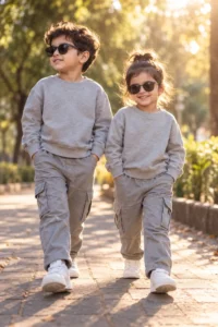 Streetwear Cargo Siblings Portrait