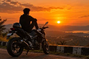 Sunset Road-Trip Silhouette
