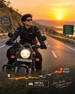 Travel Route Map Overlay Portrait