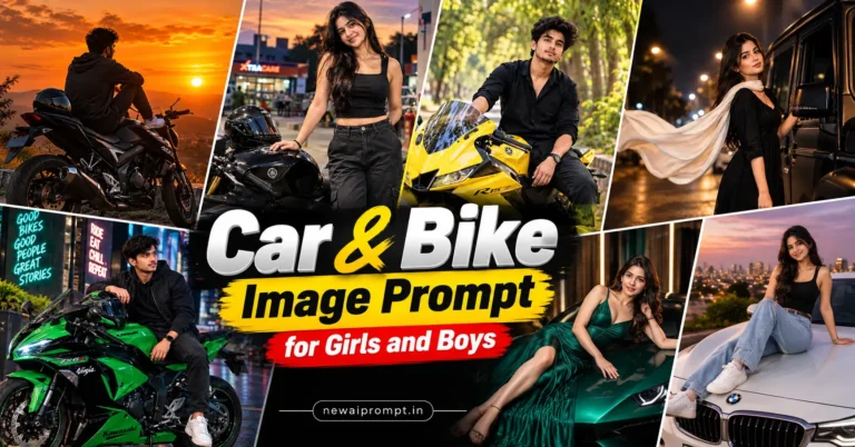 Car & Bike Image Prompt for Girls and Boys