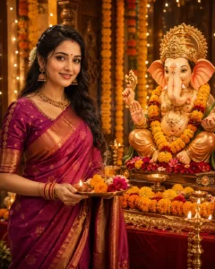A Peaceful Morning Ganesh Puja