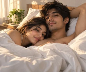 Cozy Morning Bed Portrait