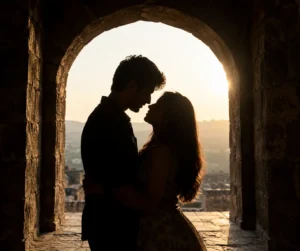 Stone Archway Silhouette Portrait