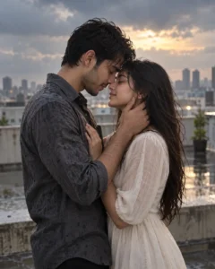 Monsoon Rooftop Close Portrait