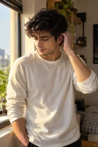 Mid-Motion, Adjusting Hair