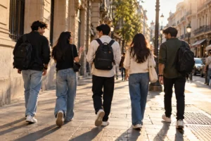 Walking Down the Street, From Behind