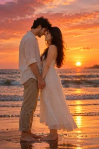 Sunset Beach Embrace