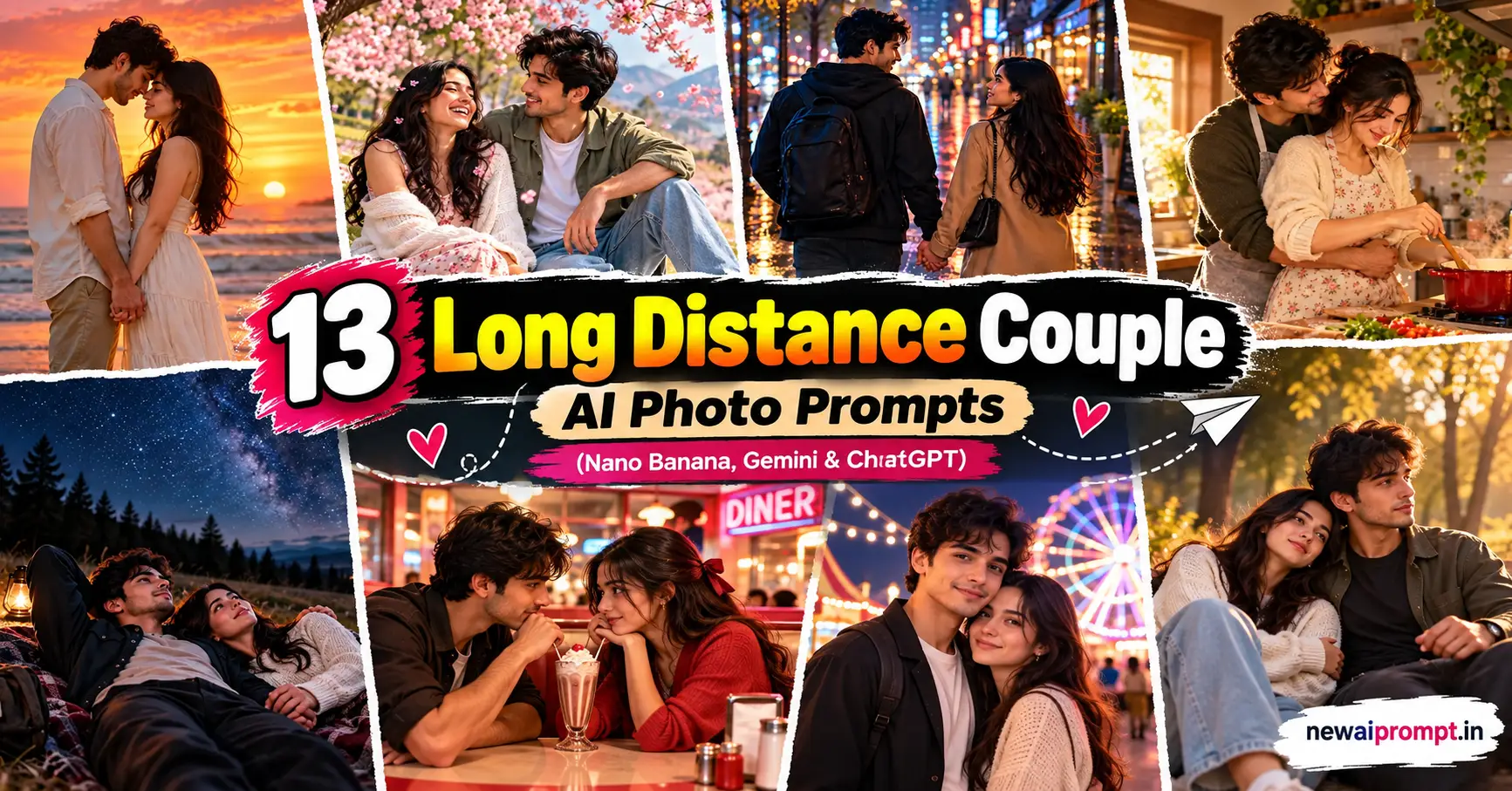 Long Distance Couple AI Photo Prompts