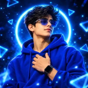 Electric Blue Hoodie DP
