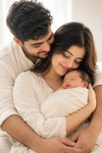 Baby Milestone Family Portrait