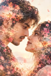 Double Exposure with Flowers