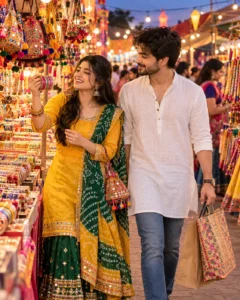 Festive Indian Market Stroll