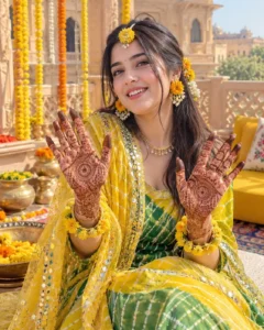 Joyful Mehndi Celebration Portrait