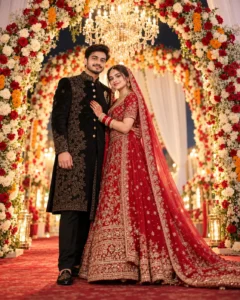 Luxurious Indian Wedding Portrait