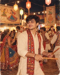 Nostalgic Dandiya Night at the Village Fair