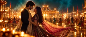 Romantic Nighttime Garba Festival