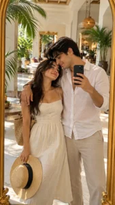 Romantic Resort Mirror Selfie