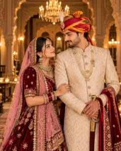 Royal Palace Wedding Portrait