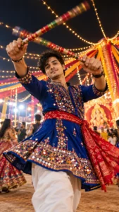 Vibrant Garba Night Dandiya Dance
