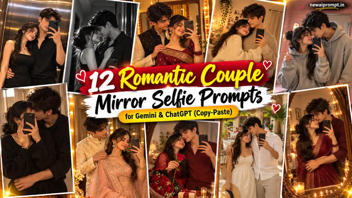Romantic Couple Mirror Selfie Prompts